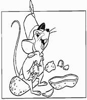 coloriage la souris de dumbo
